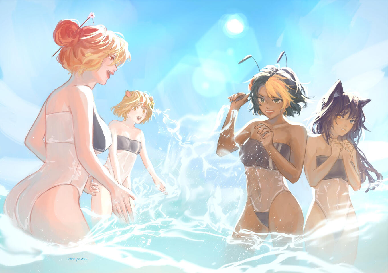 Gris Girls for Miphee B. Pudding